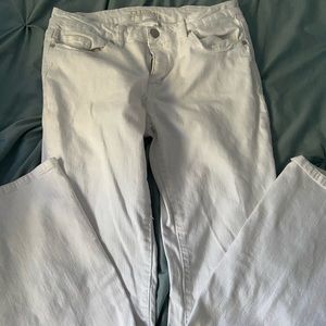 White Bootcut Jeans
